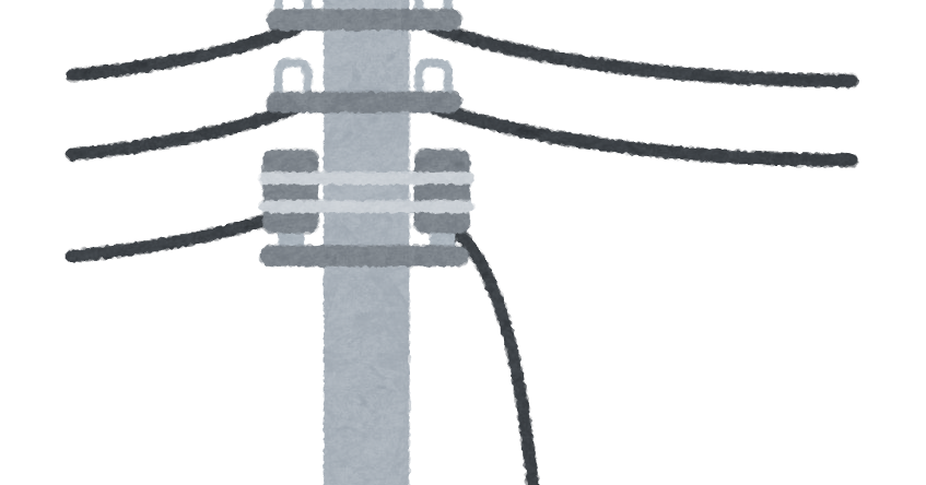 電線 イラスト詳細 2位