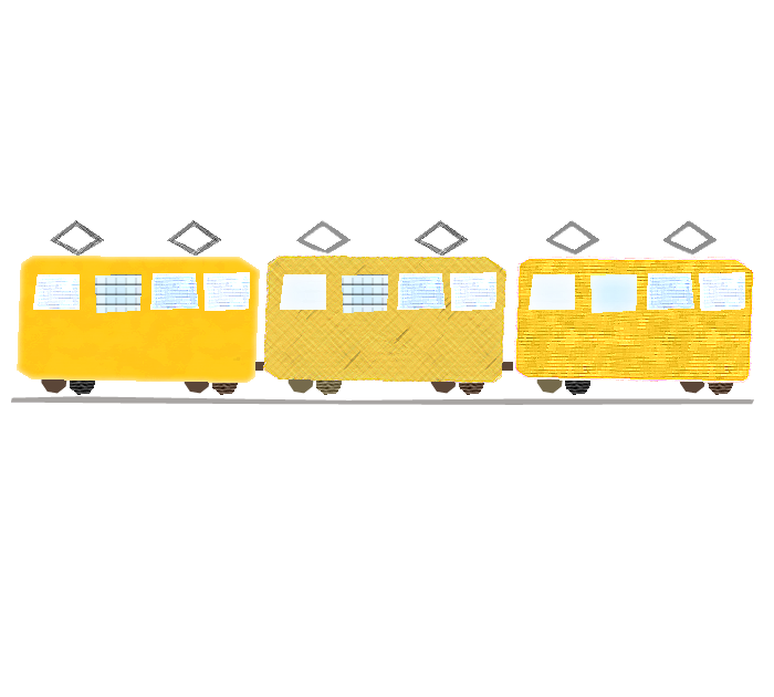 電車 イラスト 手書き詳細 3位