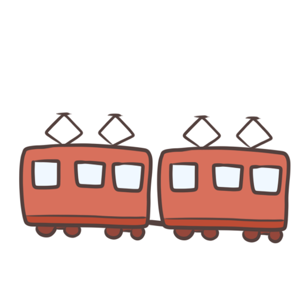電車 イラスト 手書き詳細 5位