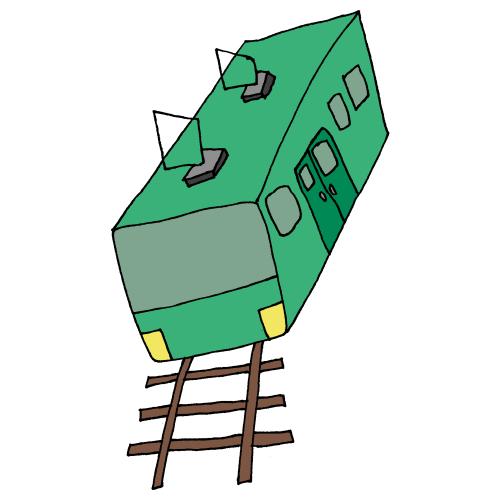 電車 イラスト 手書き詳細 6位