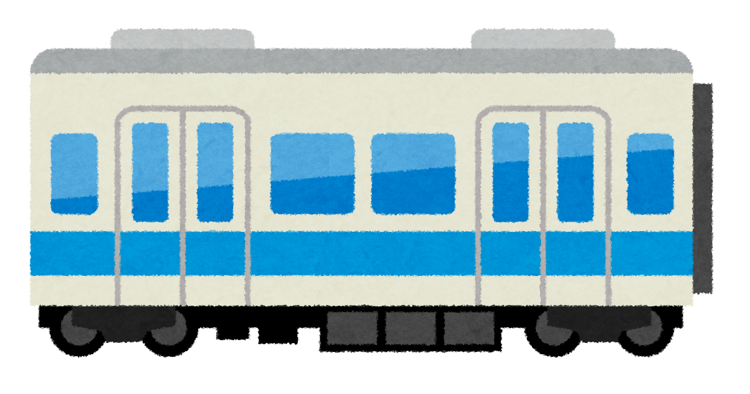 電車 イラスト 無料詳細 3位