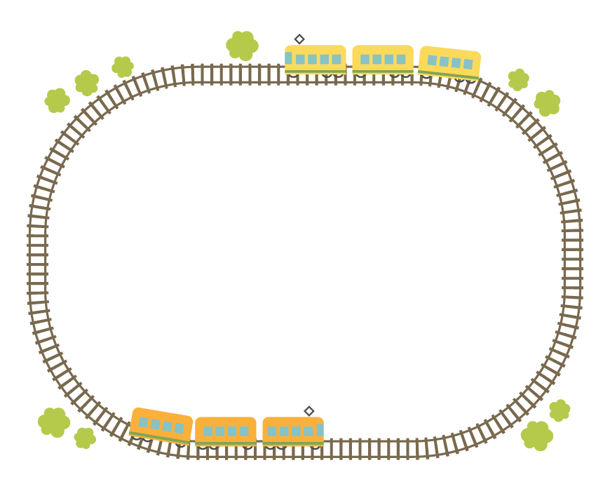 電車 線路 イラスト詳細 4位