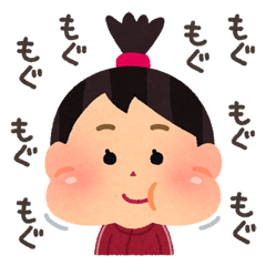顔 文字 食べる詳細 6位