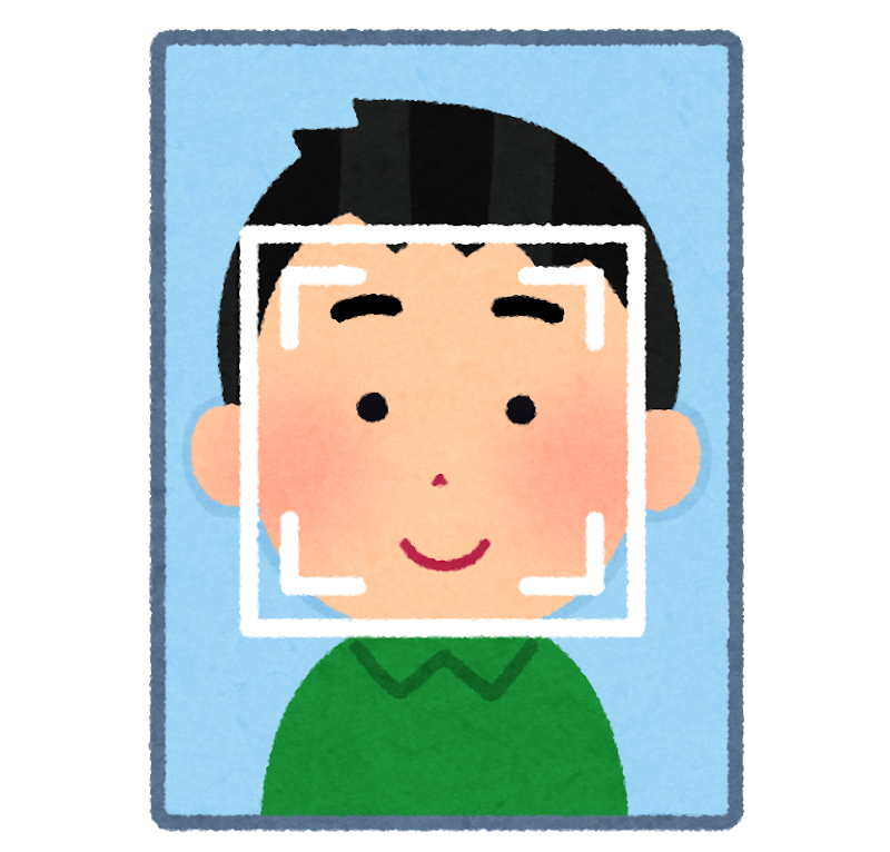 顔 認証 イラスト詳細 2位