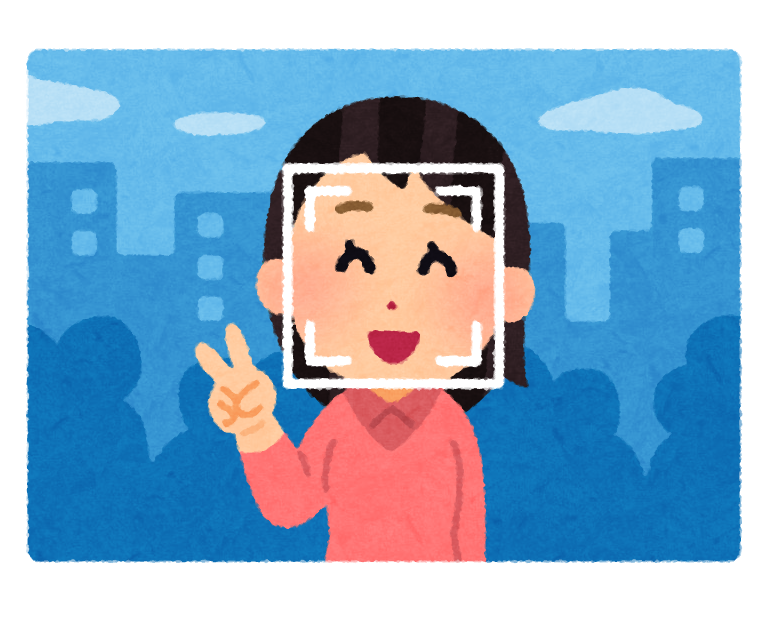 顔 認証 イラスト詳細 3位