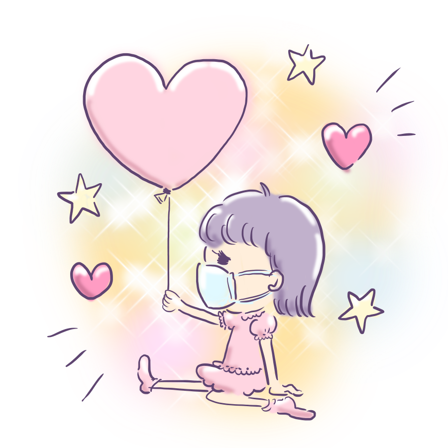 風船 女の子 イラスト - KibrisPDR