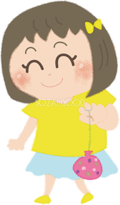 風船 女の子 イラスト詳細 2位