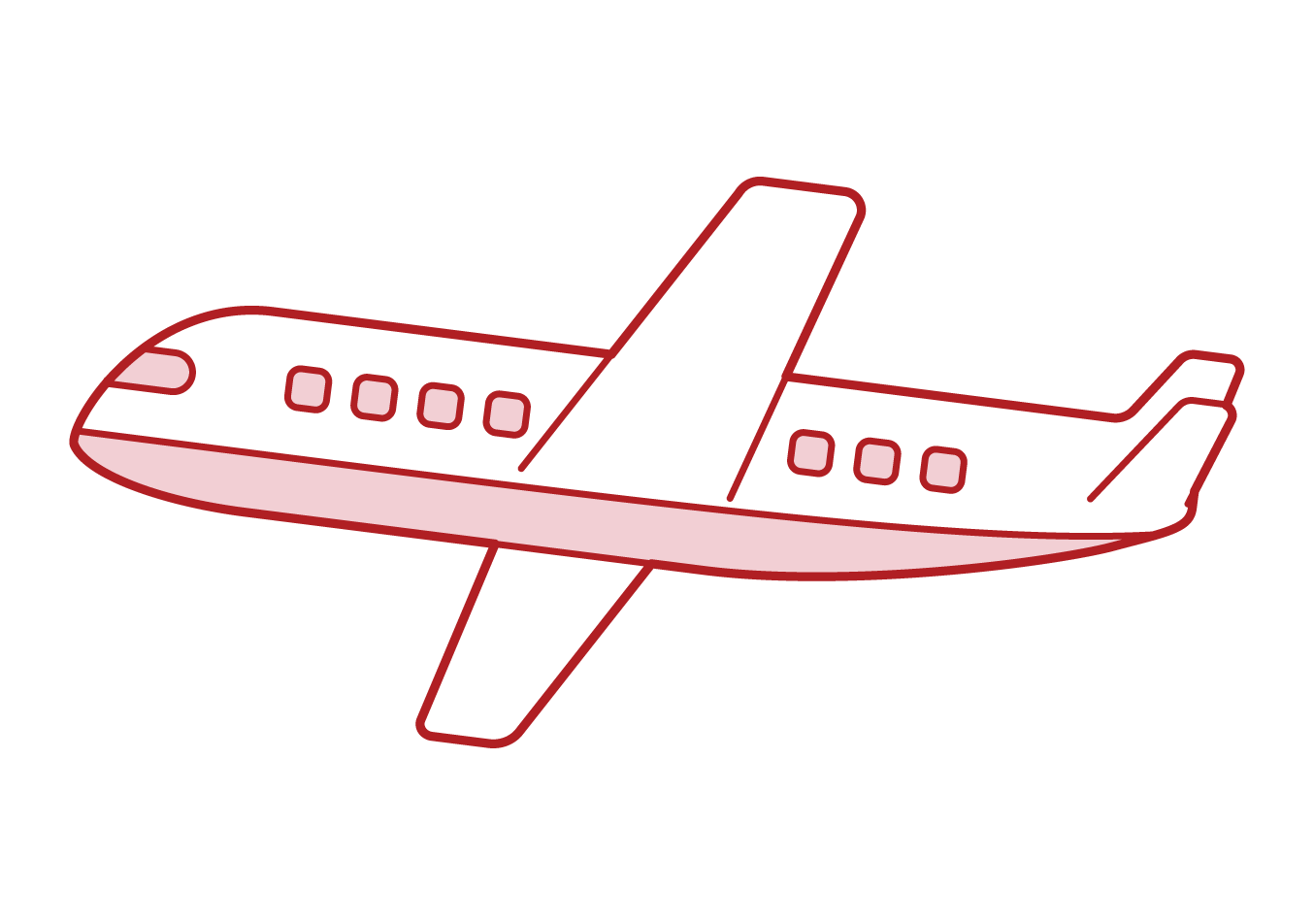 飛行機 イラスト 簡単 かわいい詳細 10位