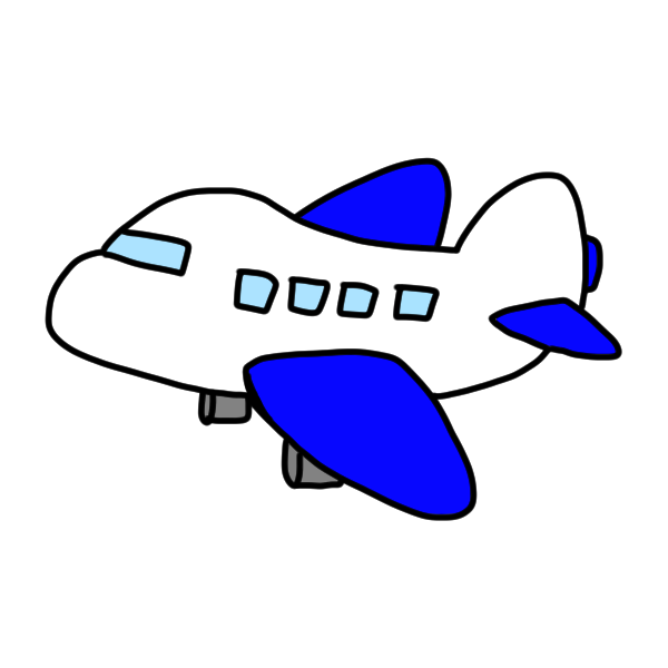 飛行機 イラスト 簡単 かわいい詳細 3位