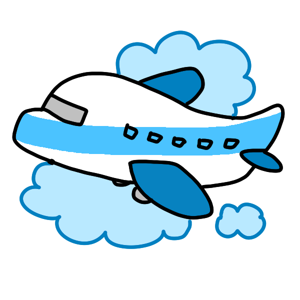 飛行機 イラスト 簡単 かわいい詳細 7位