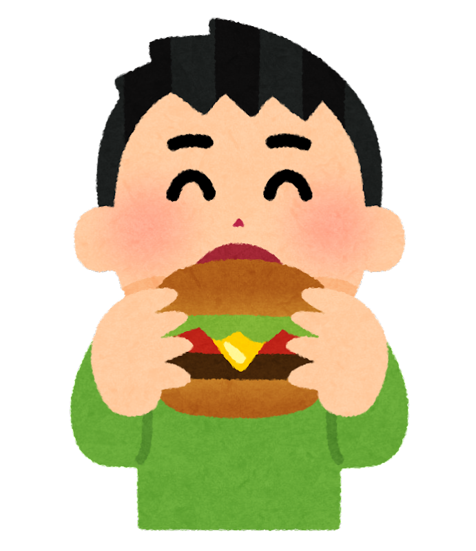 食べる 人 イラスト詳細 3位