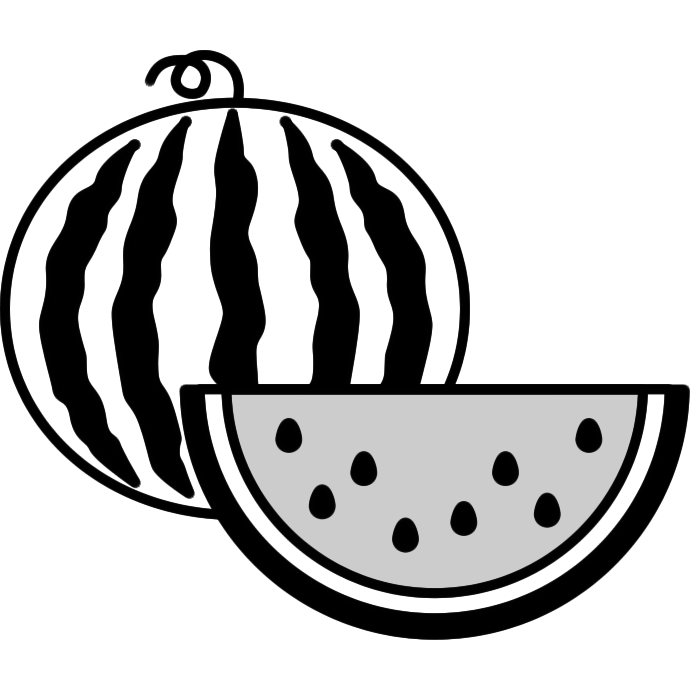 食べ物 イラスト 白黒詳細 3位