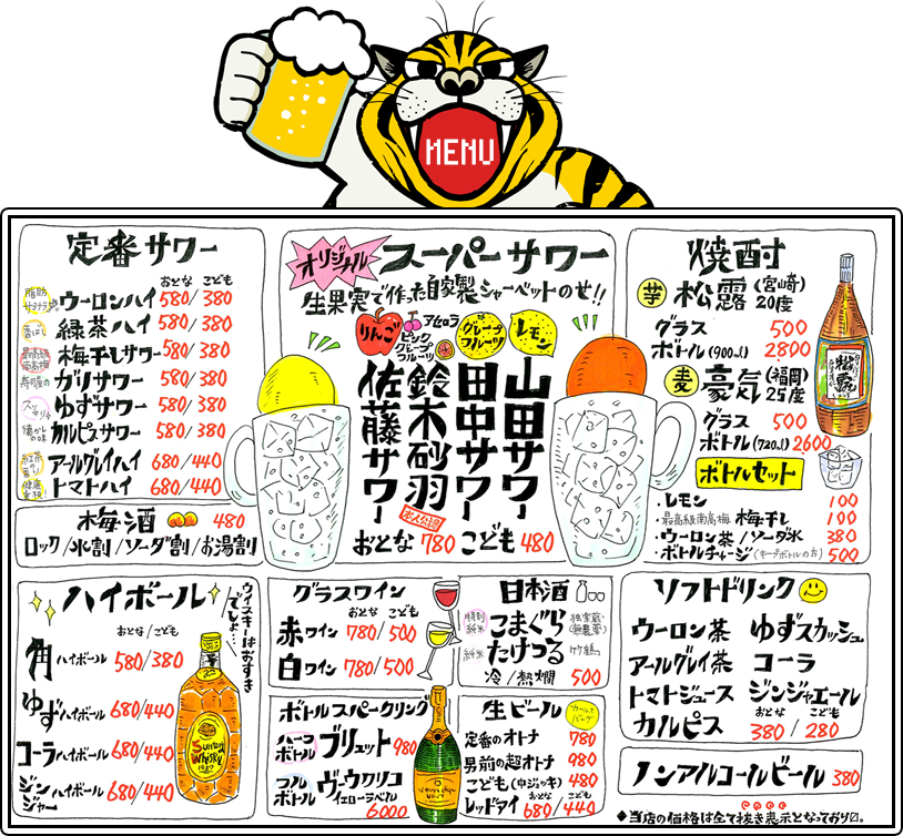 飲み物 ドリンク メニュー 表 テンプレート詳細 8位