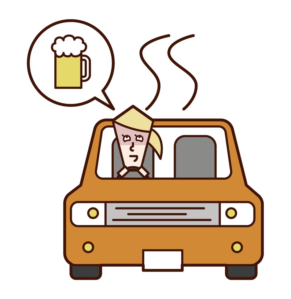 飲酒 運転 イラスト詳細 2位