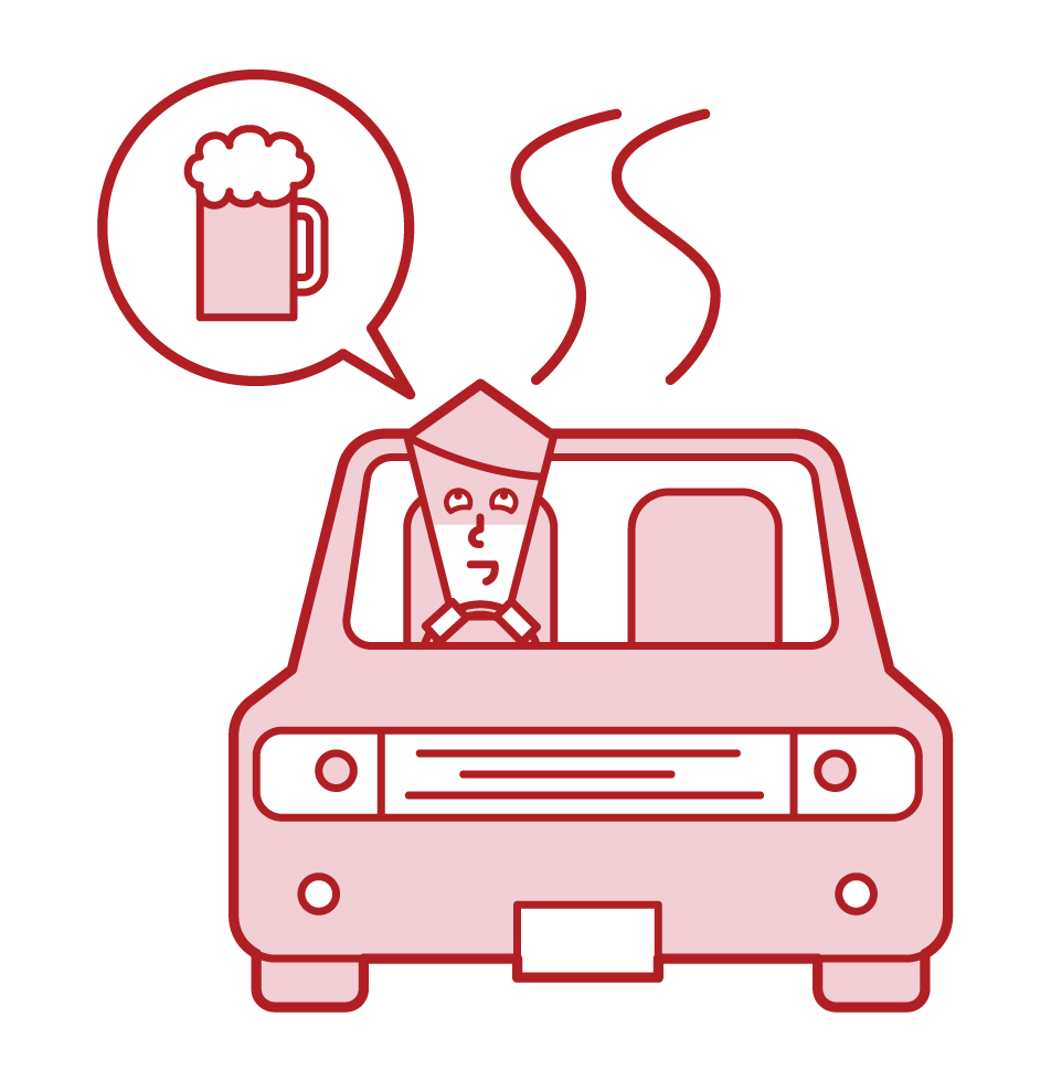 飲酒 運転 イラスト詳細 4位