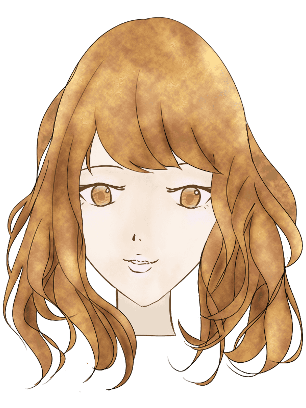 髪型 女子 イラスト詳細 7位