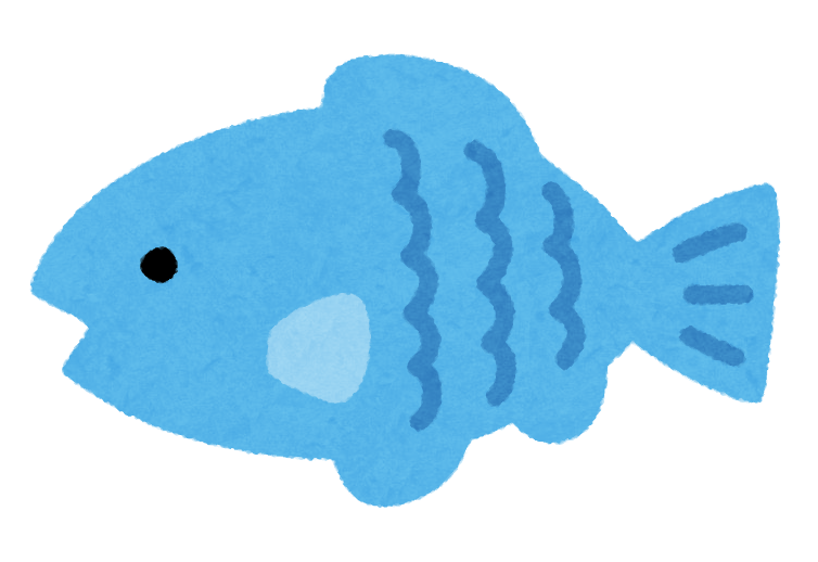 魚 イラスト かわいい 簡単詳細 2位