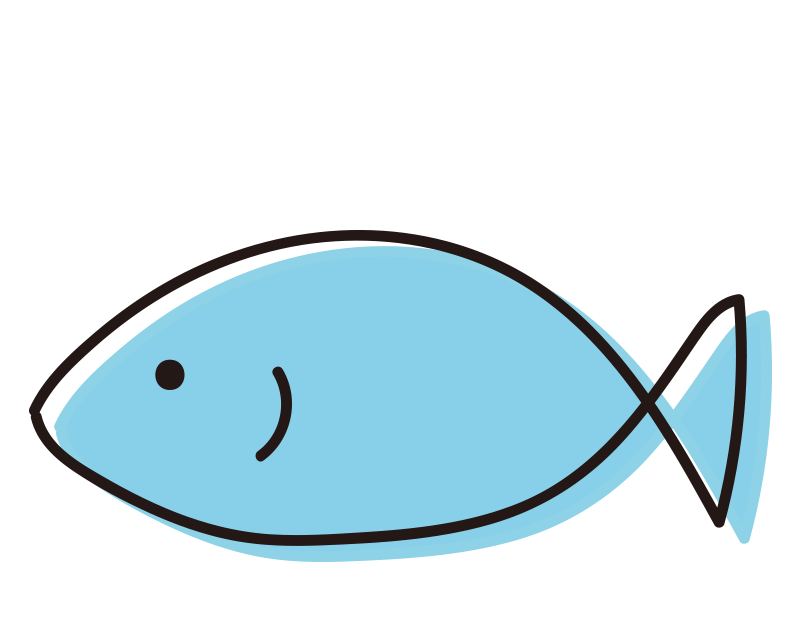 魚 イラスト かわいい 簡単詳細 3位