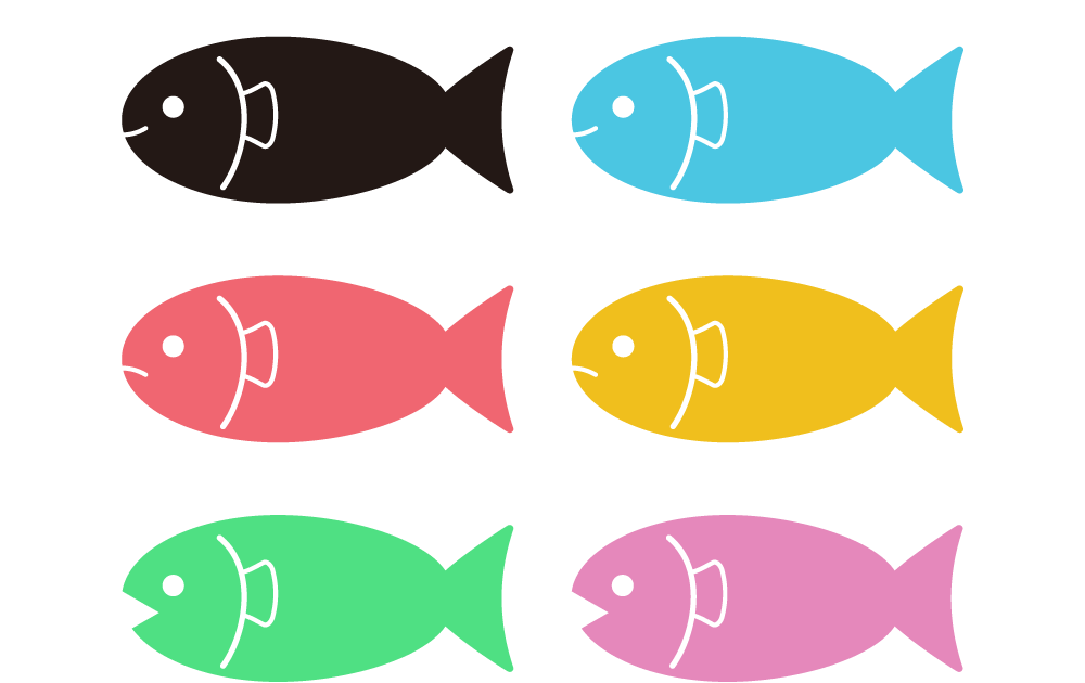 魚 イラスト シンプル詳細 9位