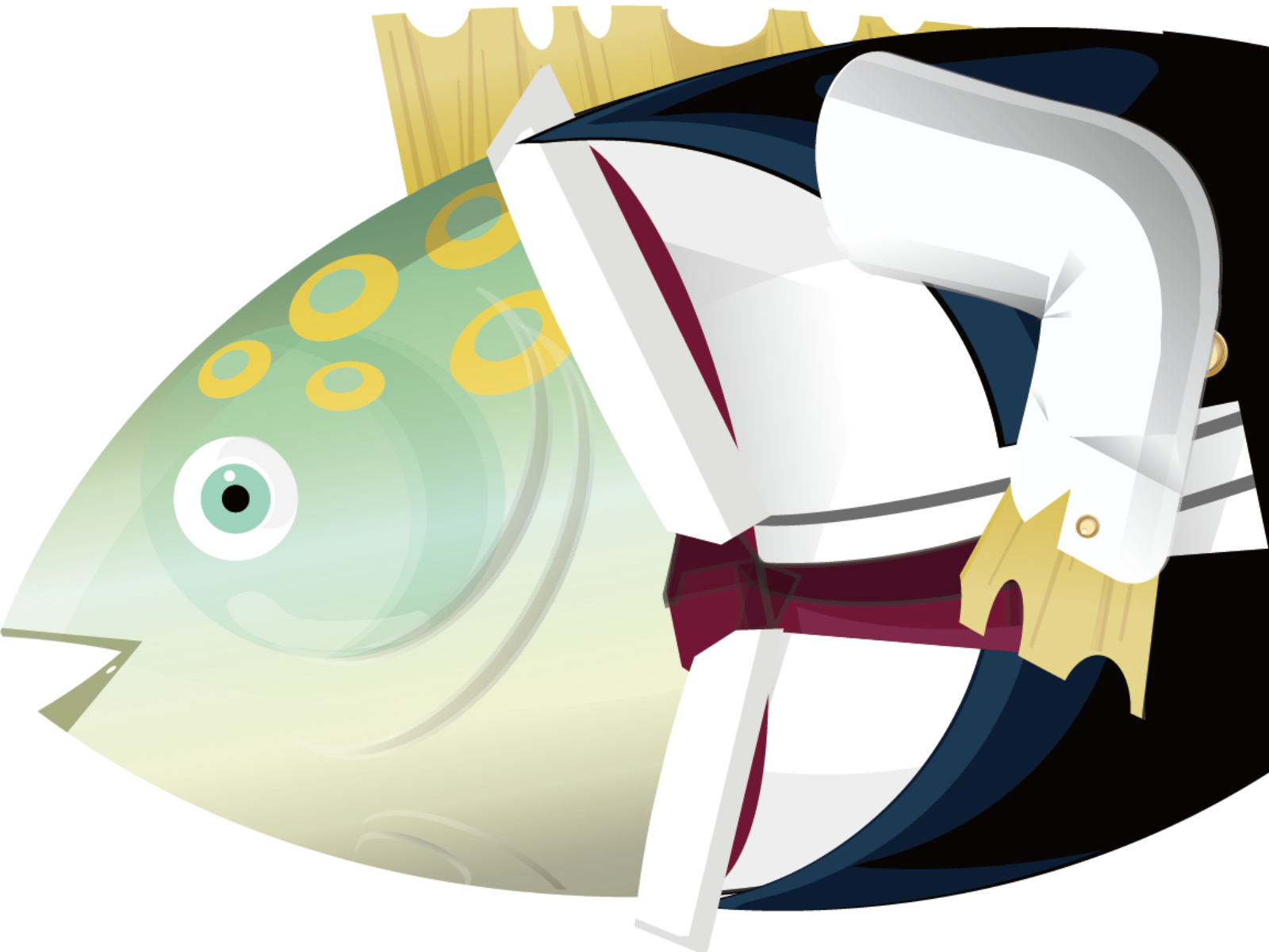 魚 擬人 化 イラスト詳細 7位