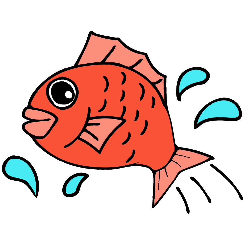 魚 簡単 イラスト詳細 4位
