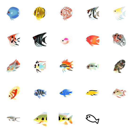 魚 絵文字詳細 5位