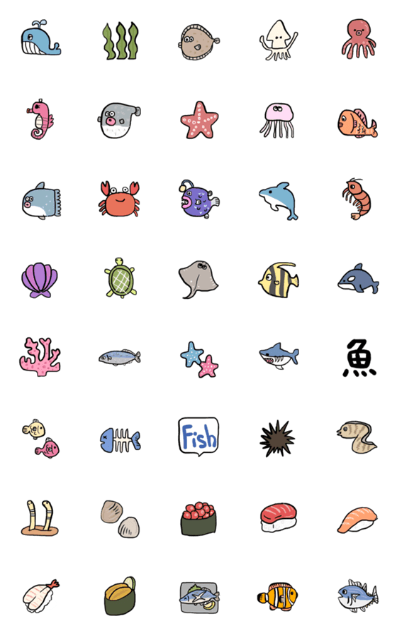 魚 絵文字詳細 7位
