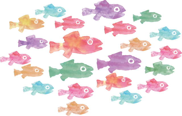 魚 群れ イラスト詳細 9位
