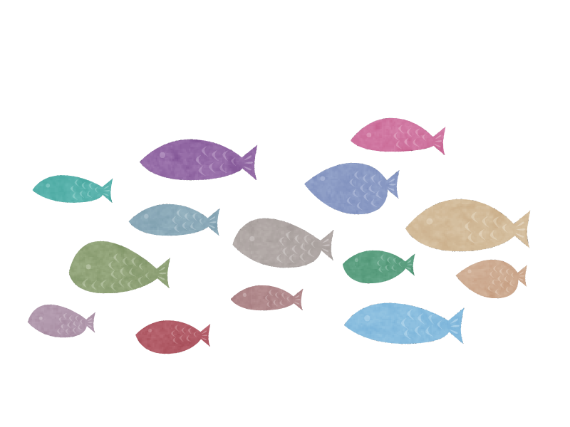 魚 群れ イラスト - KibrisPDR