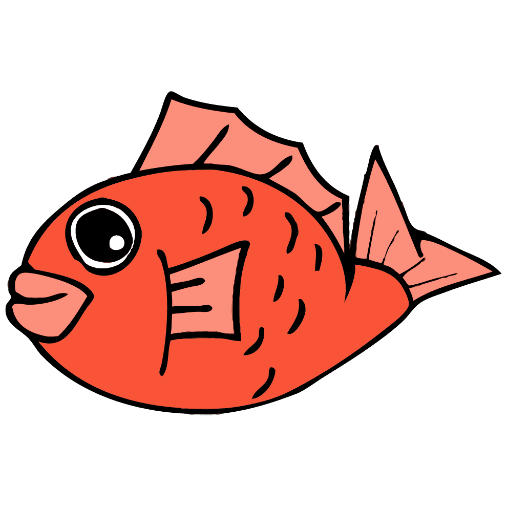 魚の イラスト詳細 2位