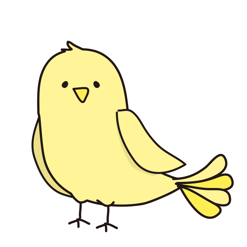 鳥 イラスト かわいい 簡単詳細 6位