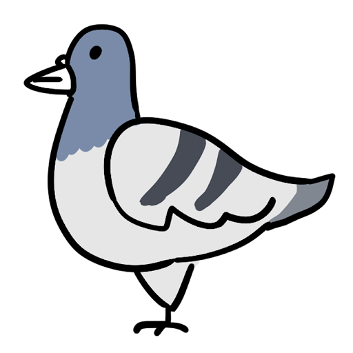鳩 イラスト おしゃれ詳細 8位