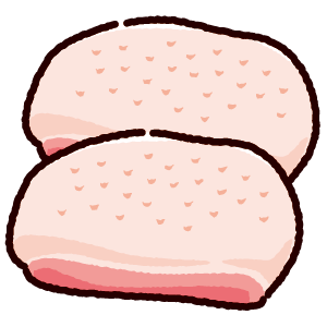 鶏肉 イラスト詳細 3位