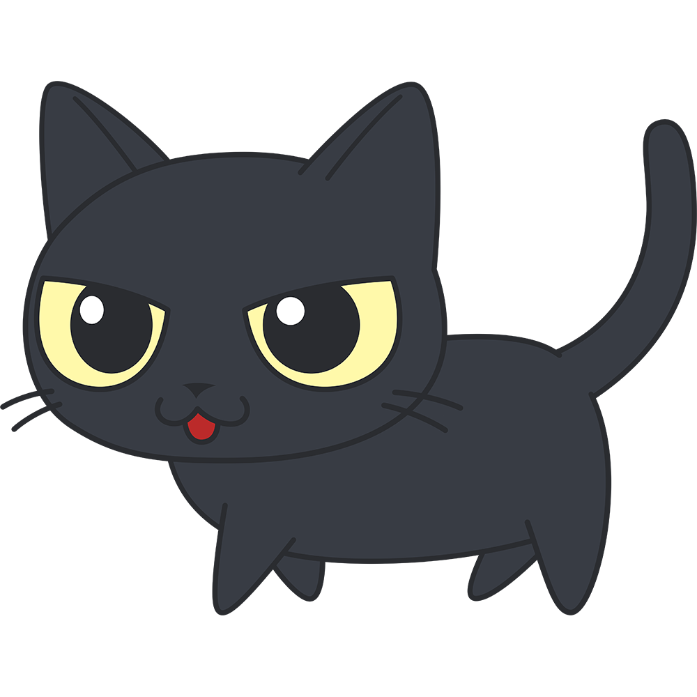 黒 猫 かわいい イラスト - KibrisPDR