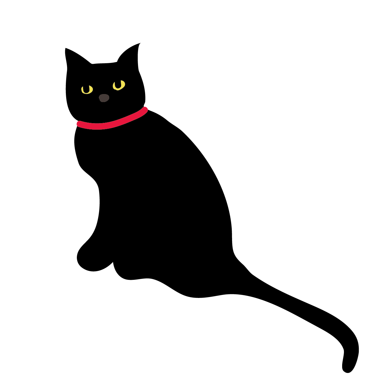 黒 猫 イラスト かわいい詳細 3位