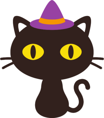 黒 猫 ハロウィン イラスト詳細 8位