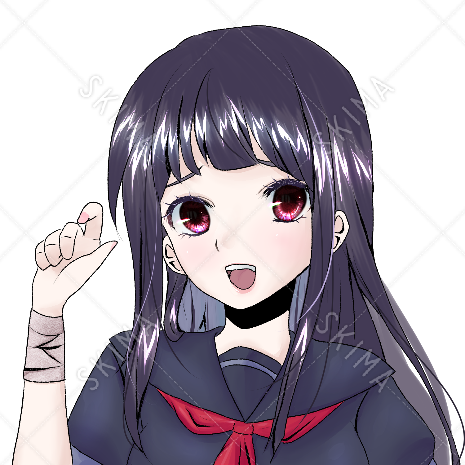 黒髪 イラスト詳細 3位