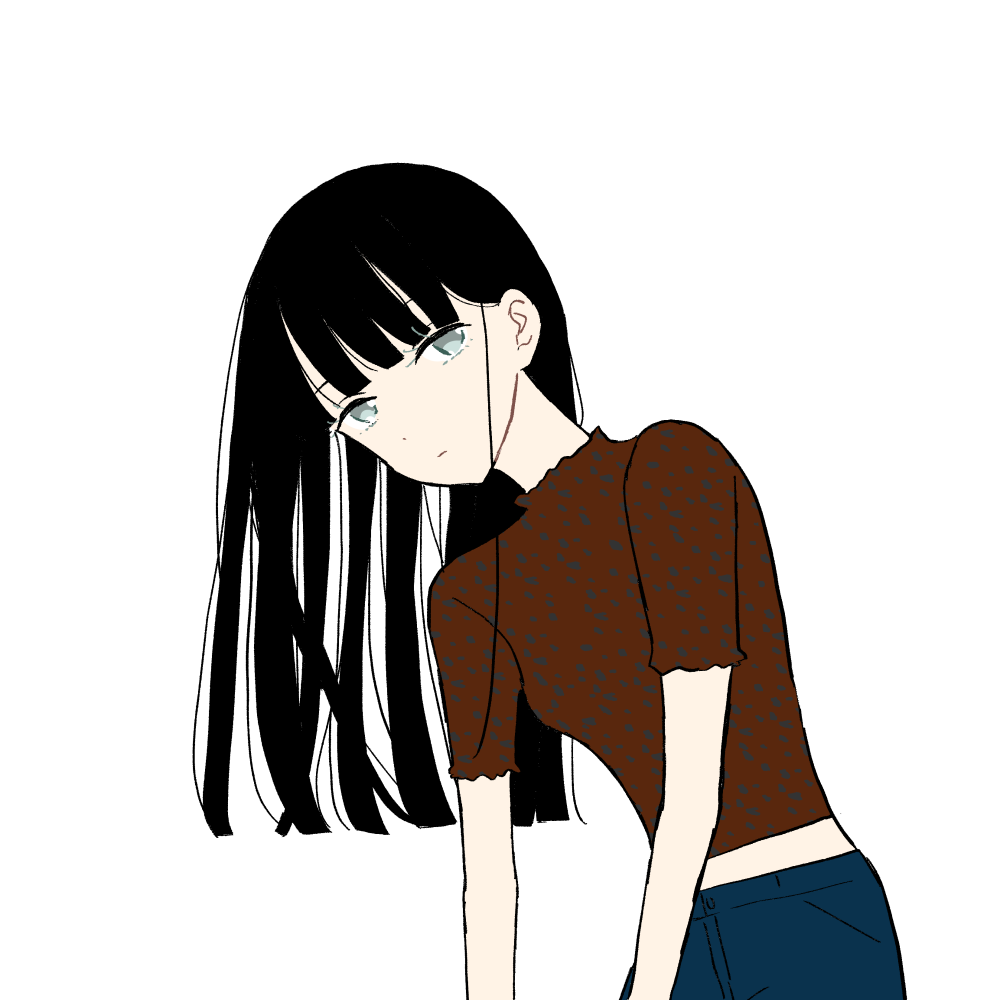 黒髪 イラスト詳細 8位