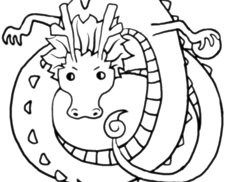 龍 イラスト 白黒 フリー詳細 2位
