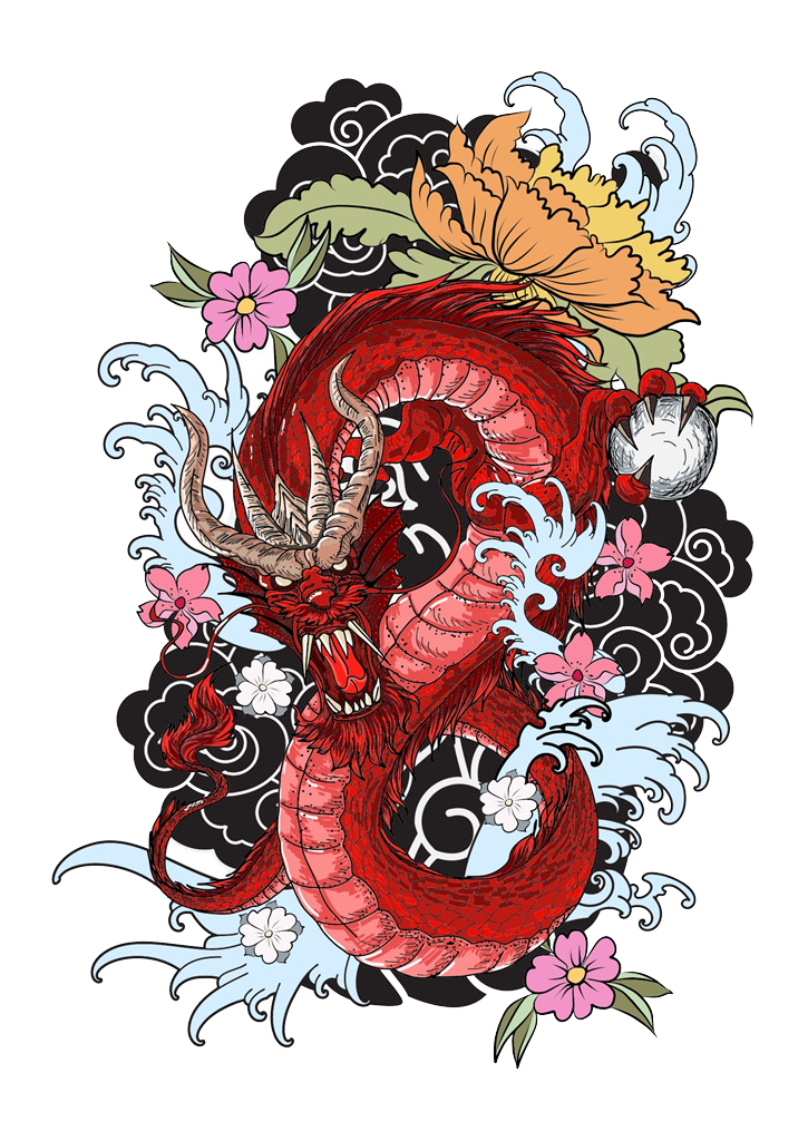 龍 タトゥー イラスト - KibrisPDR