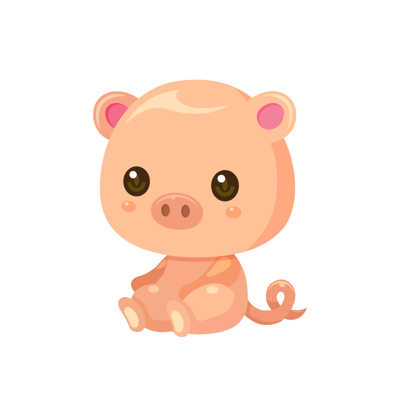 こぶた ぶた イラスト かわいい詳細 6位
