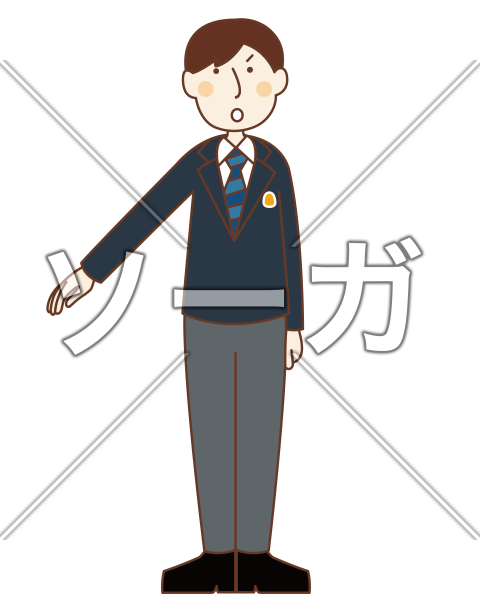 しゃがむ ポーズ イラスト詳細 3位