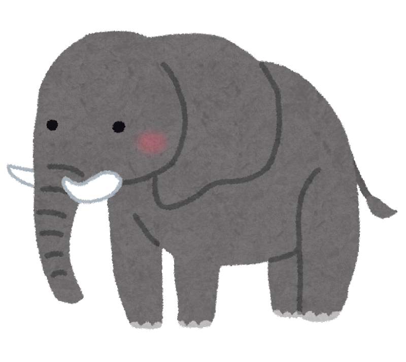 ぞう かわいい イラスト詳細 13位