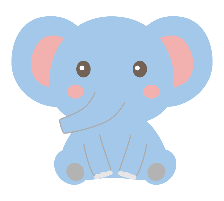 ぞう かわいい イラスト詳細 5位