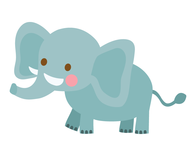 ぞう かわいい イラスト詳細 7位