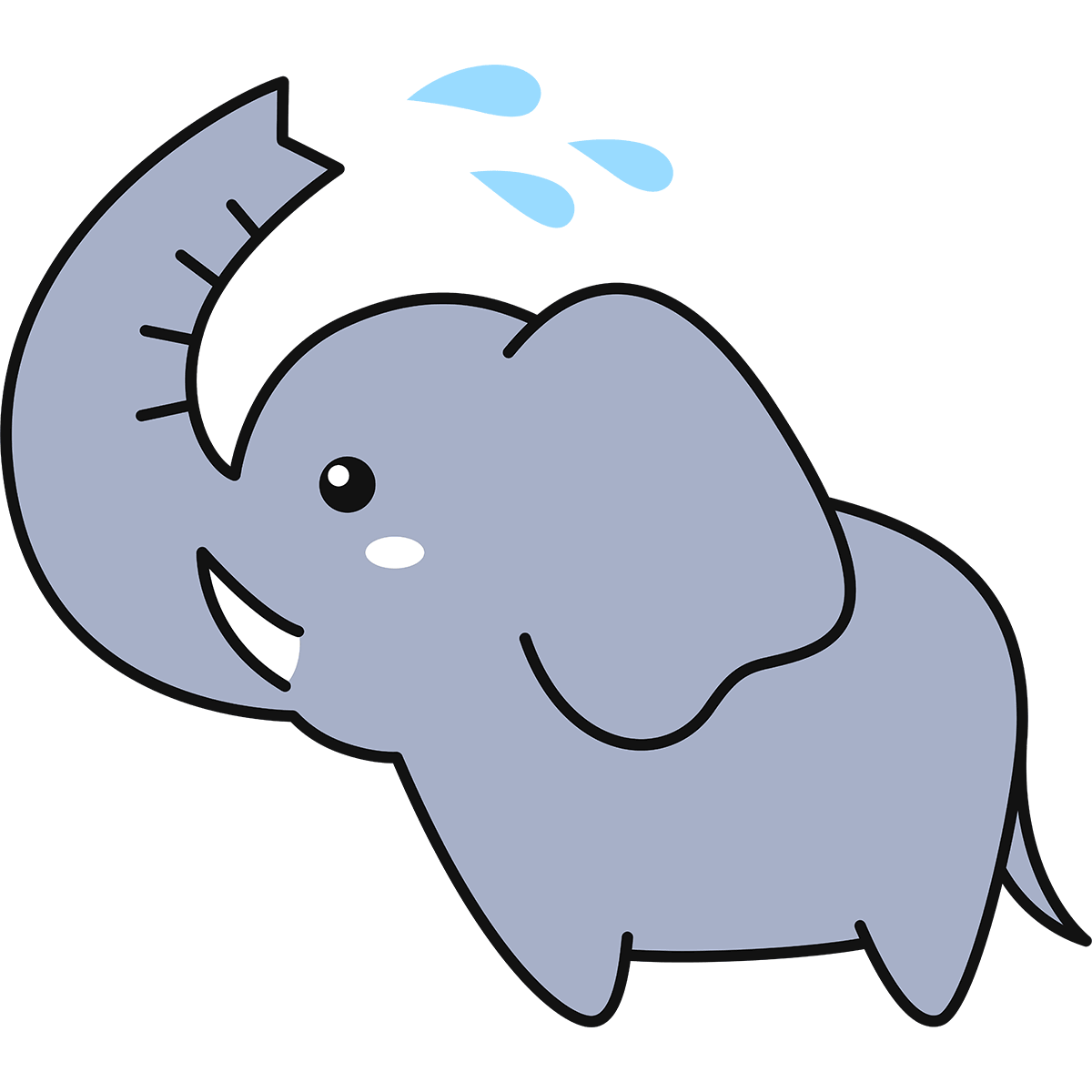 ぞう かわいい イラスト詳細 8位