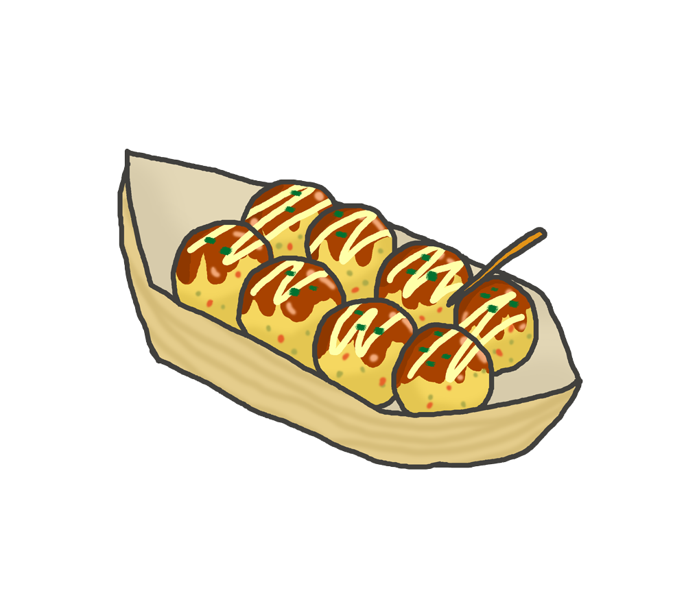 たこ焼き イラスト 手書き詳細 11位