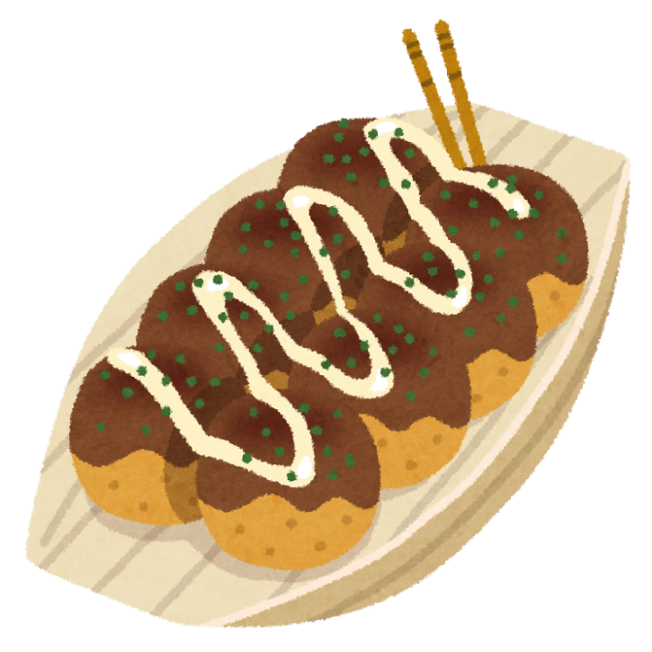 たこ焼き イラスト 手書き詳細 4位