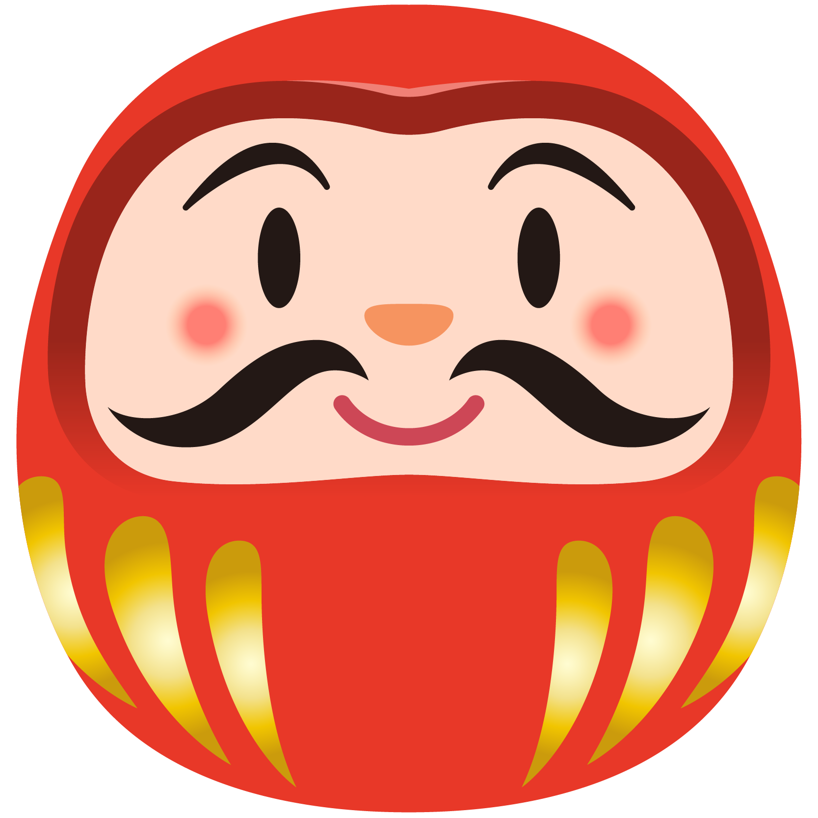 だるま イラスト かわいい詳細 3位
