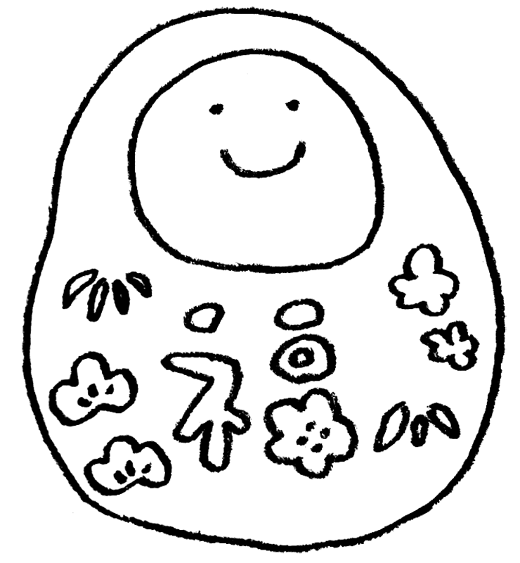 だるま イラスト 手書き詳細 3位